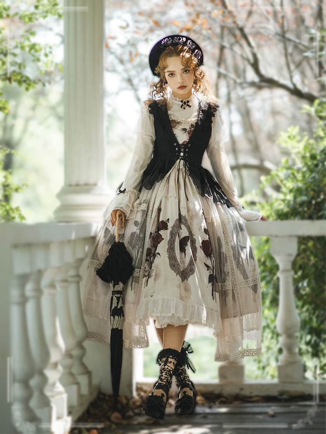Goth Lolita Vintage Classic Lolita Dress Elegant Daily Victorian Long Dress JSK