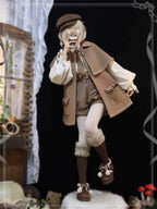 Lolita Coat Retro Brown Woolen Cape Cute Style Autumn Winter Outerwear