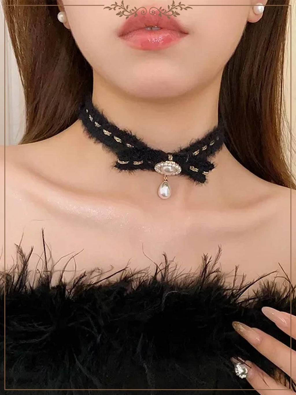 Lolita Necklace Winter Plus Choker Collar Lolita Accessories