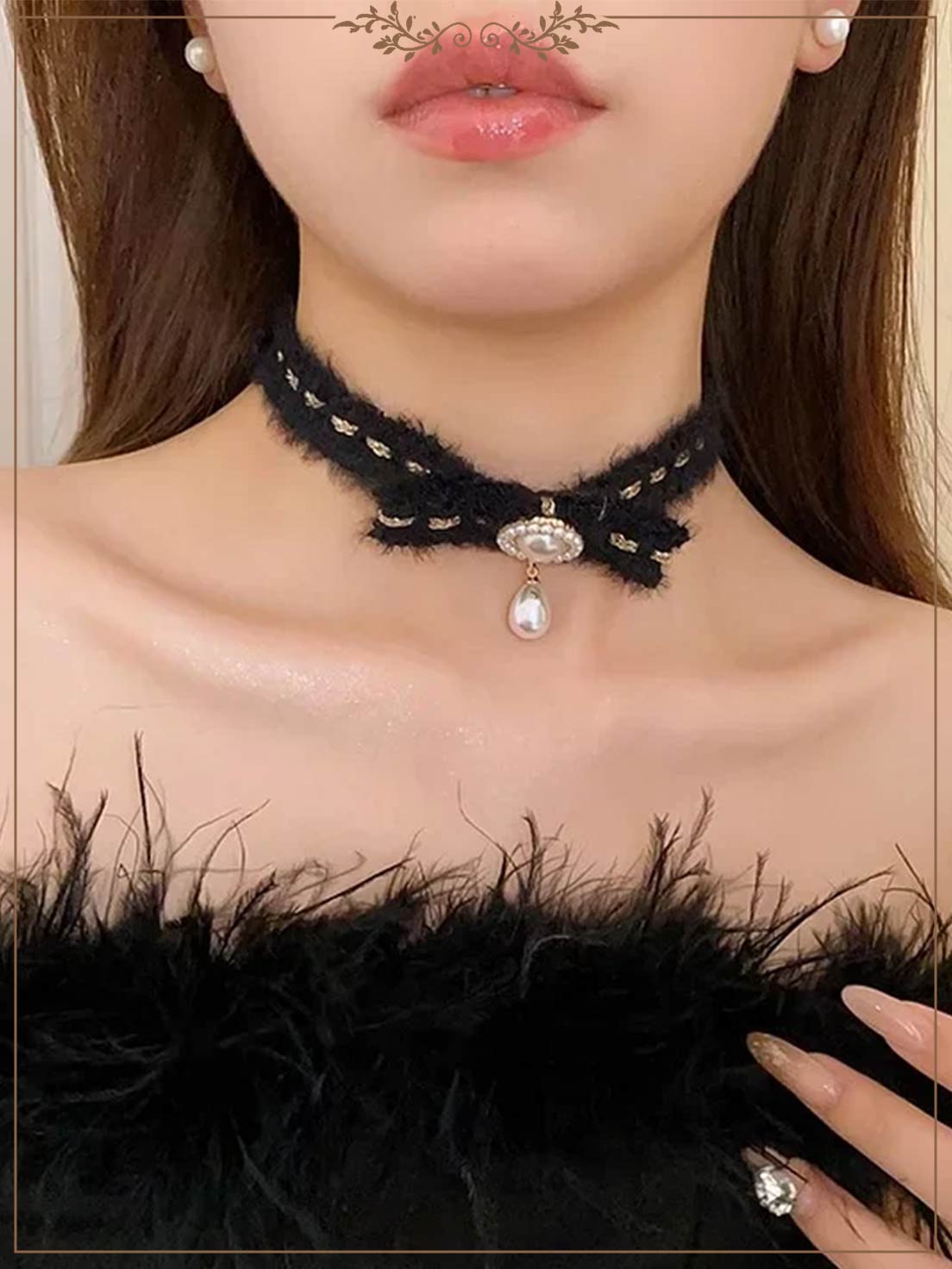 Lolita Necklace Winter Plus Choker Collar Lolita Accessories
