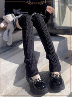 Long Tube Over Knee Leg Lolita Stockings Cover Japanese Autumn and Winter Knitted Thickened Warm Cute High Tube Lolita Accessories