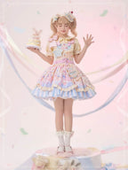 Pink Sweetheart Cute Lolita Dress JSK Bowknot Layer Ruffles