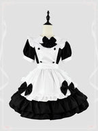 black and white maid costume plus size