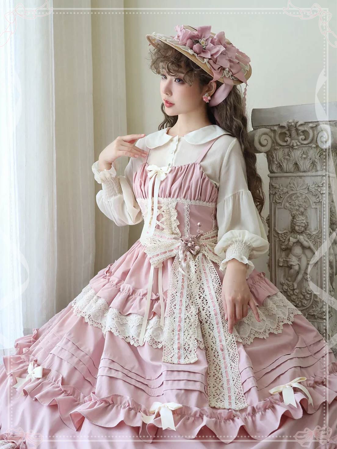 Pastel Pink Sweet Lolita JSK