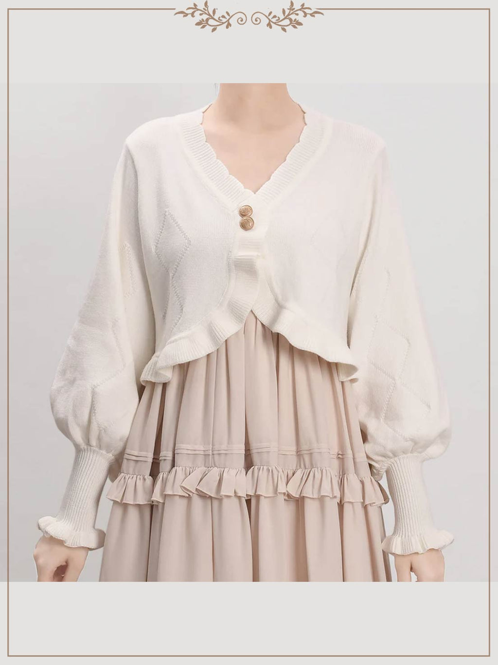 Sweet Lolita Lolita Short Sweater Cardigan Lolita Retro Knitted Girl Cute Lolita Coats