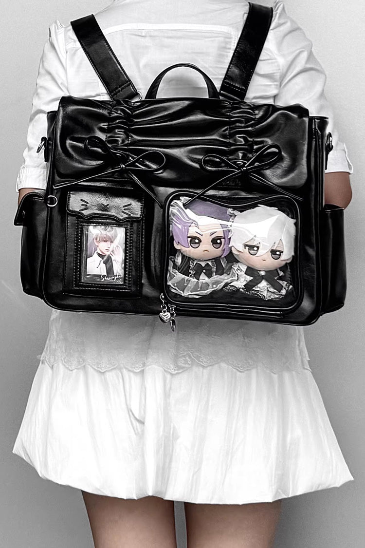Kitten Diary Hidden Compartment Embroidered Bow Sweet Lolita Anime Itabag 8 Colors