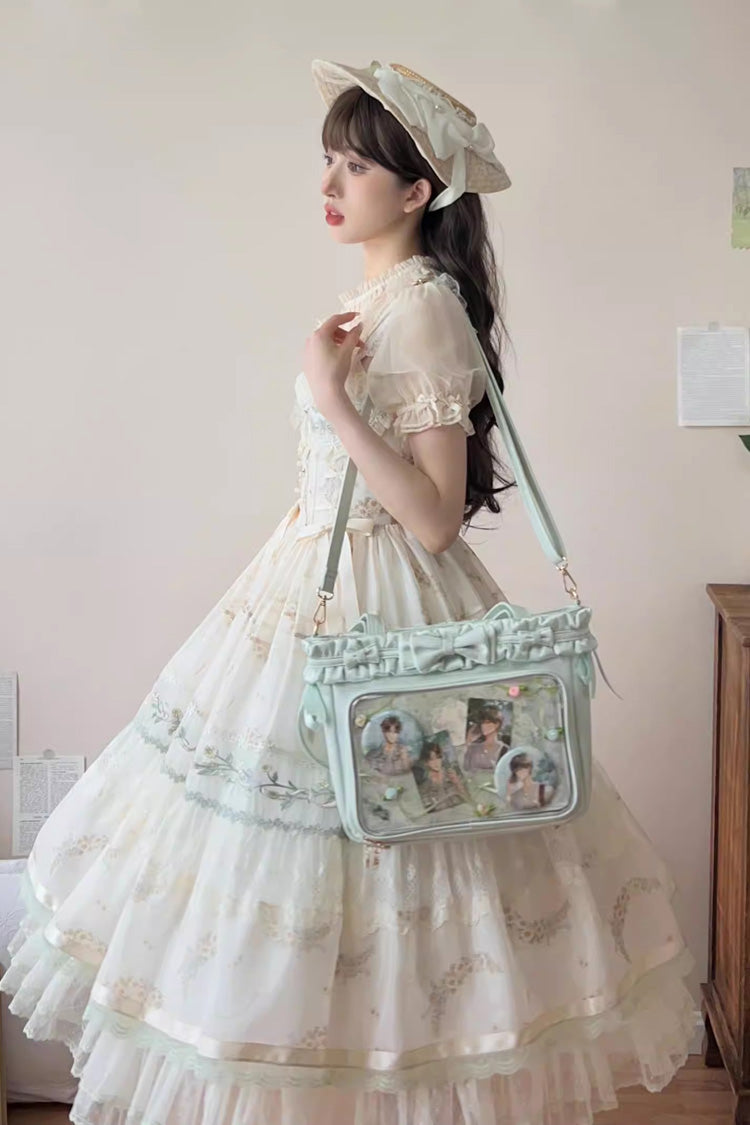 Ballet Holiday Ruffled Bow Sweet Japanese Crossbody Shoulder Lolita Itabag 10 Colors