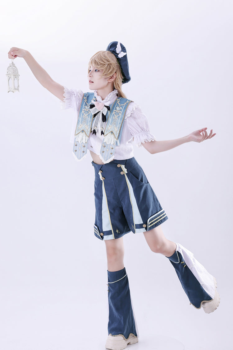 Blue Messenger of Heaven Ouji Prince Handsome Lolita Shorts