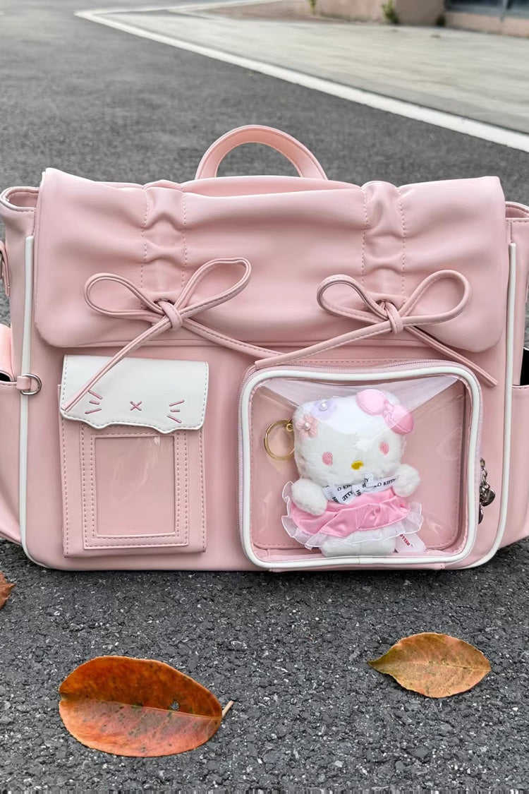 Kitten Diary Hidden Compartment Embroidered Bow Sweet Lolita Anime Itabag 8 Colors