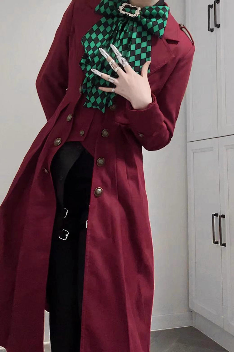 Paranoid's Punishment  Long Sleeves Slim Gothic Lolita Trench Coat 2 Colors