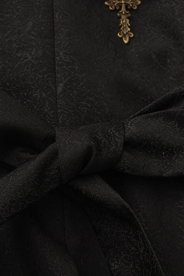 Black The Eternal Sea of Hope Long Sleeves Ouji Fashion Vintage Elegant Prince Lolita Long Coat