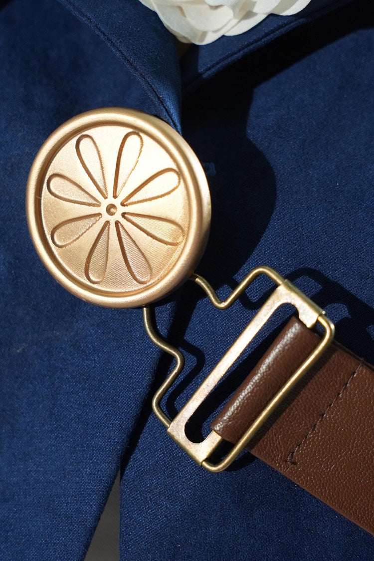 Blue/White Violet Evergarden Violet Cosplay Long Sleeves Cardigan Sweet Lolita Dress Set