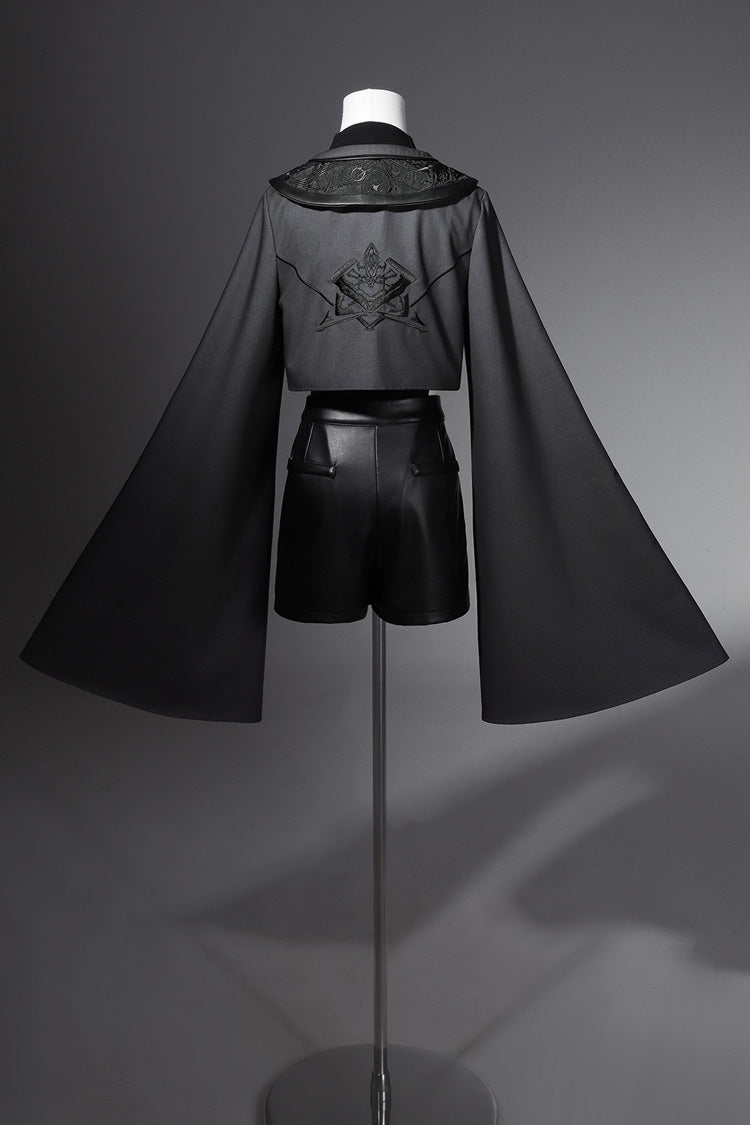 Black Black Sheep Research Society Gothic Prince Handsome Ouji Lolita Shorts Set