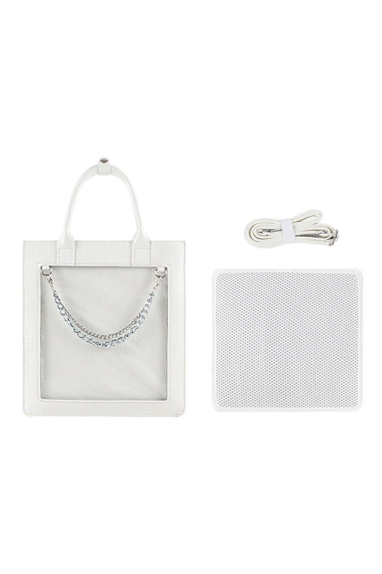 Transparent Black Chain Gothic Itabag 3 Colors