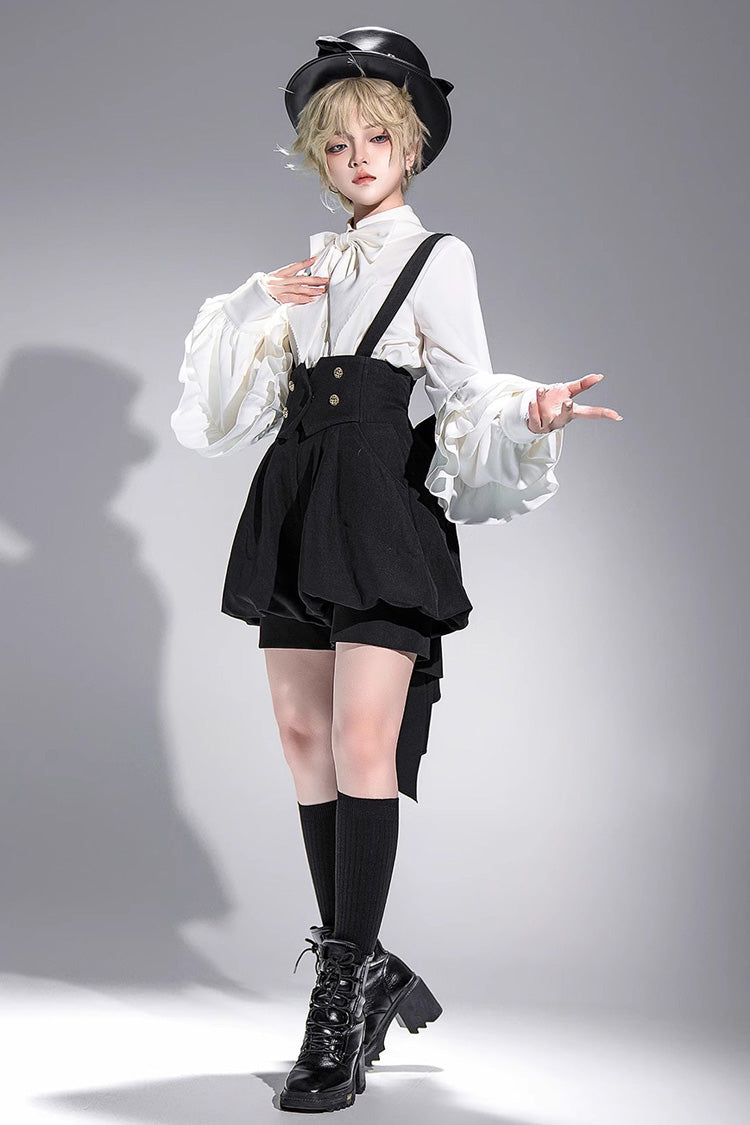 White Long Sleeves Vintage Elegant Prince Ouji Fashion Lolita Blouse