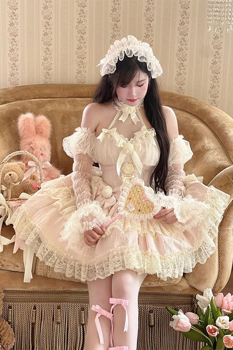 Princess Sleeveless Ruffle Bowknot Lace Sweet Lolita Jsk Dress 4 Colors