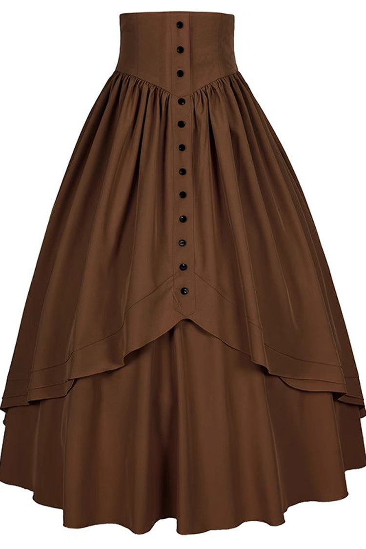 Gothic Elegant Ruffle Lolita Victorian Skirt 8 Colors