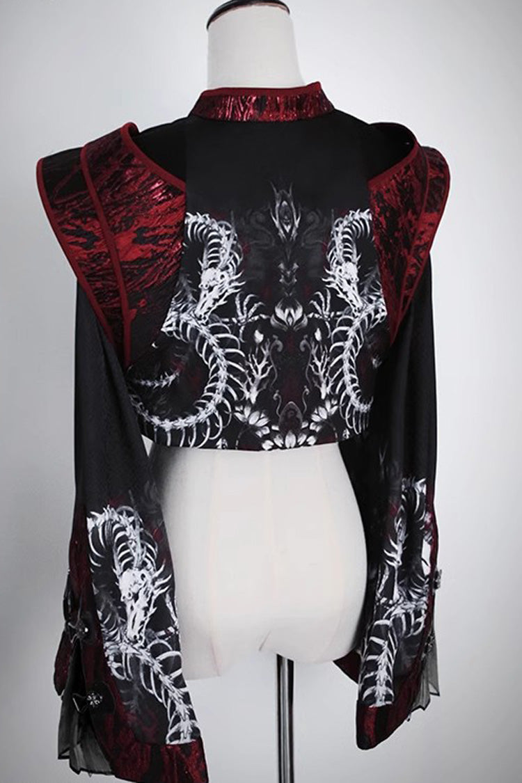 Bone Dragon Long Sleeves Print Ouji Fashion Classic Lolita Coat 2 Colors