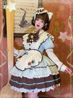 Sweet Lolita Pod Cute Lolita Set Mint Green Blue Chocolate  Dress