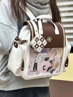Lolita Bags  Brown Blue Lovely Sweet College Style Lolita Backpack