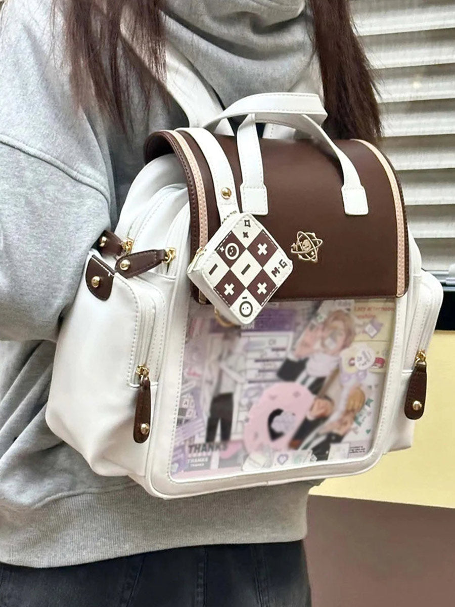 Lolita Bags  Brown Blue Lovely Sweet College Style Lolita Backpack