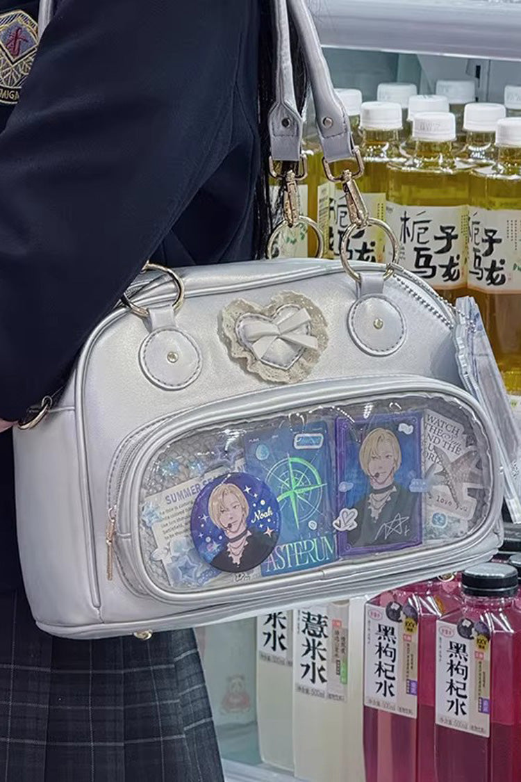 Sweet Anime-style Transparent Bow Japanese Lolita Itabag 5 Colors