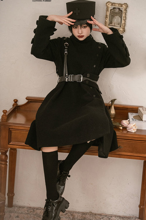Black Princess Chronicles The northernmost Forest Military Ouji Lolita Coat