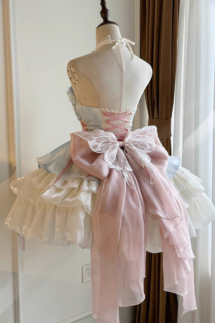 Love God's Promise Sleeveless Multi-layer Ruffle Sweet Elegant Princess Lolita Dress 3 Colors