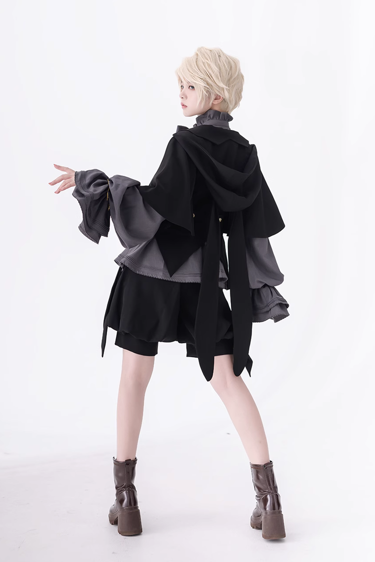 Black Retro Cute Cool Ouji Fashion Lolita Shorts