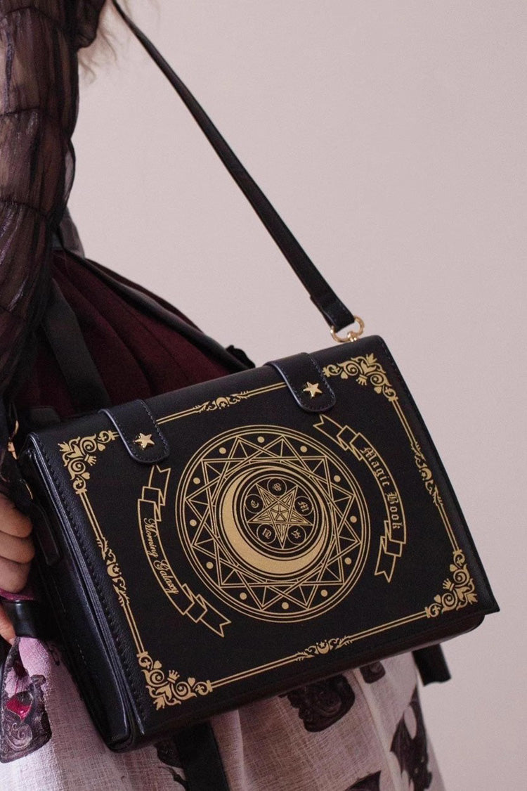 Star Moon Magic Book Print Sweet Lolita Crossbody Bag 3 Colors