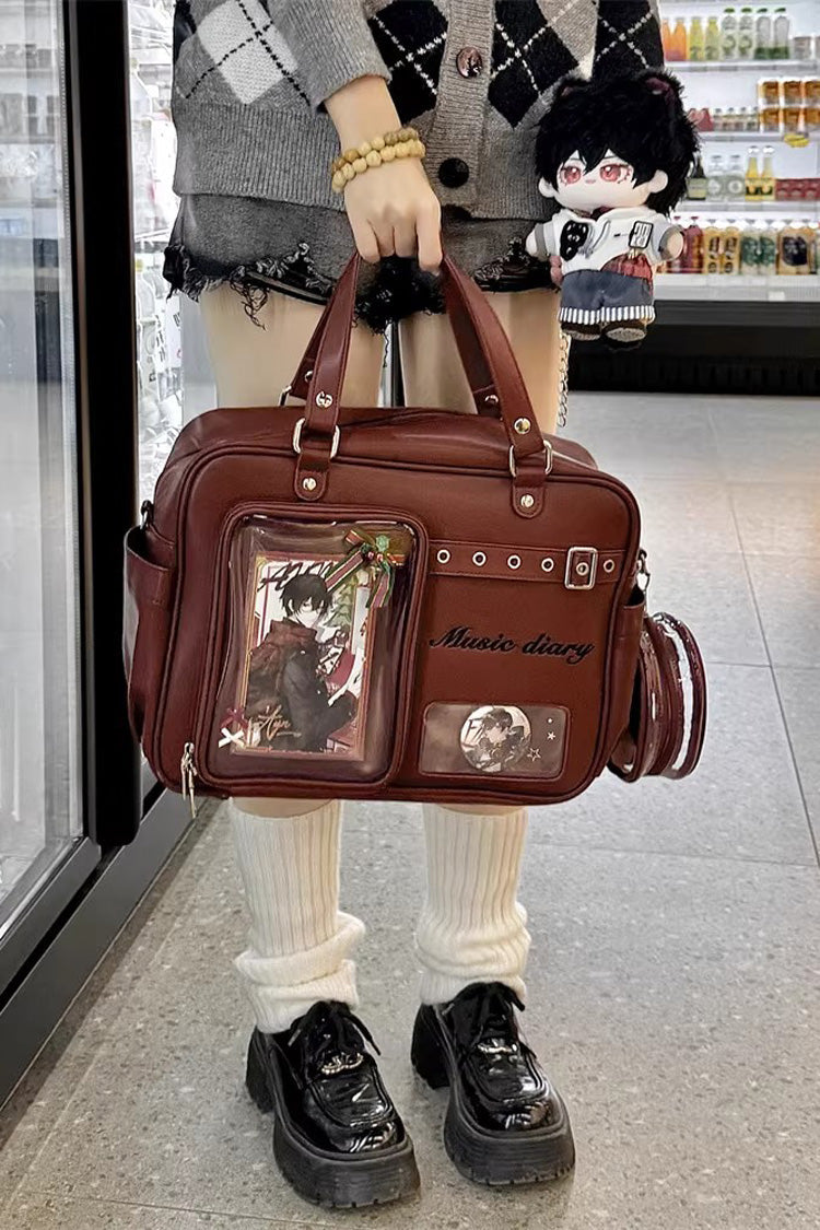 Classic Large Capacity Embroidered Crossbody Lolita Itabag 3 Colors