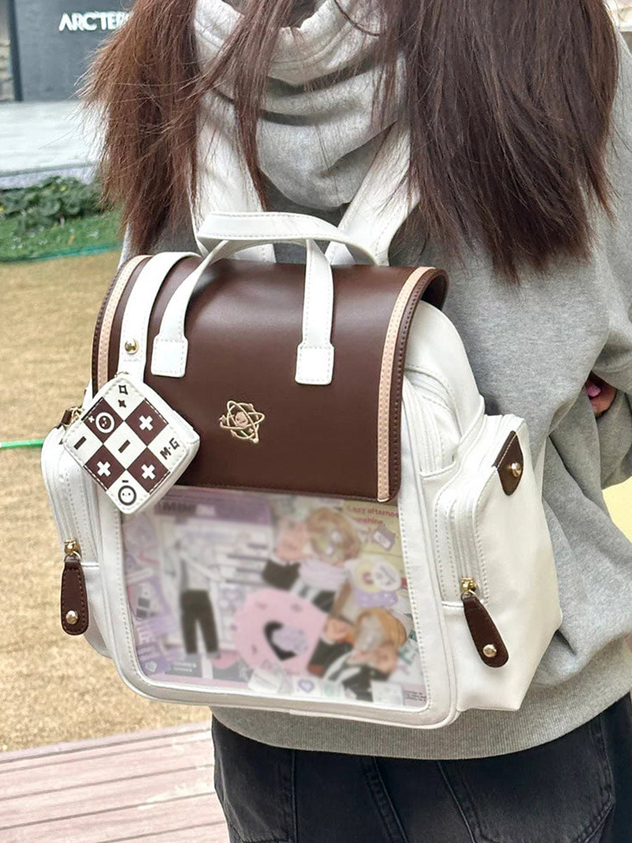 Lolita Bags  Brown Blue Lovely Sweet College Style Lolita Backpack