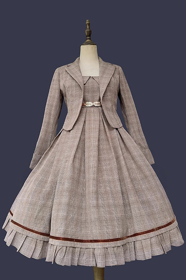 Princess Lost In The Fog Ruffle College Style Elegant Classic Lolita JSK Dress 2 Colors