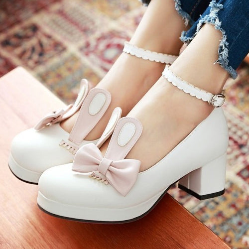Rabbits Ears Bowknot Sweet Lolita Shoes