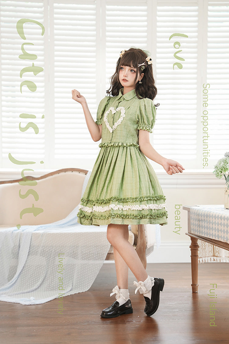 Buji Island Sleeveless Ruffle Bowknot Sweet Lolita Jsk Dress 4 Colors