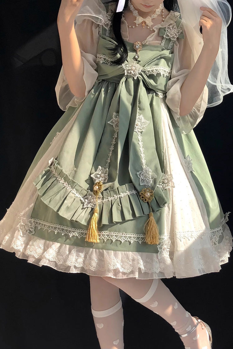 Chinese Style Rainbow Fairy Elegant Sweet Lolita JSK Dress 3 Colors