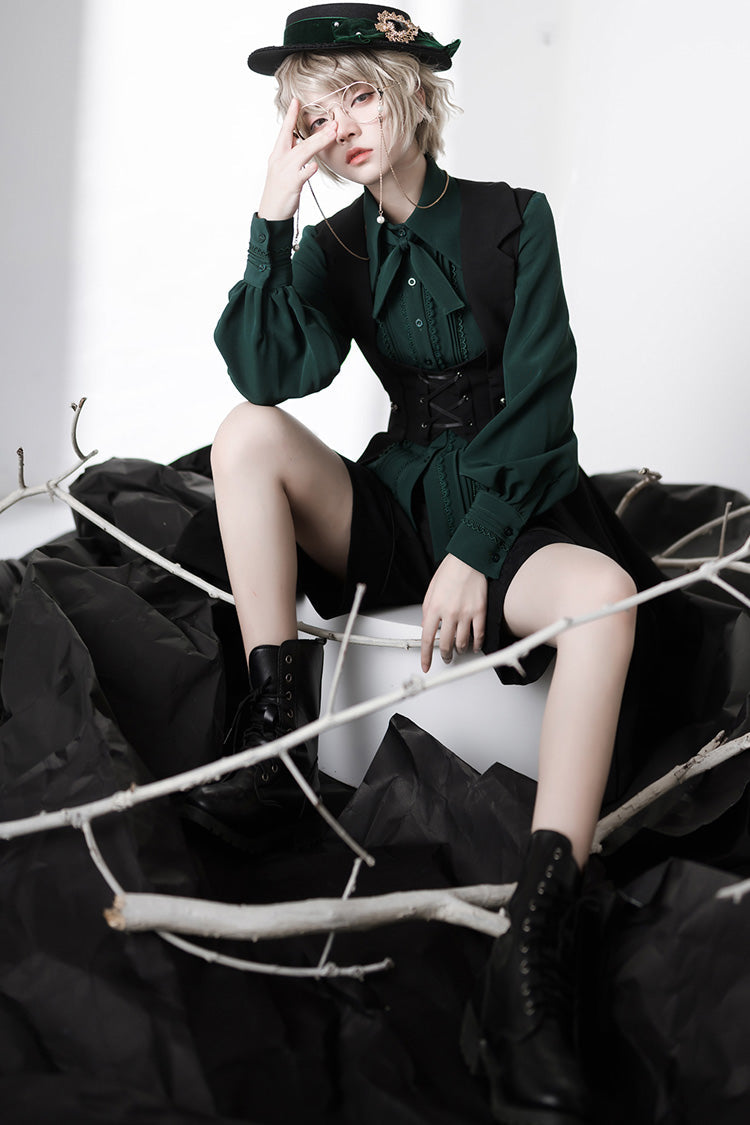 Overture Middle Ages Ouji Fashion Gothic Lolita Long Vest 3 Colors