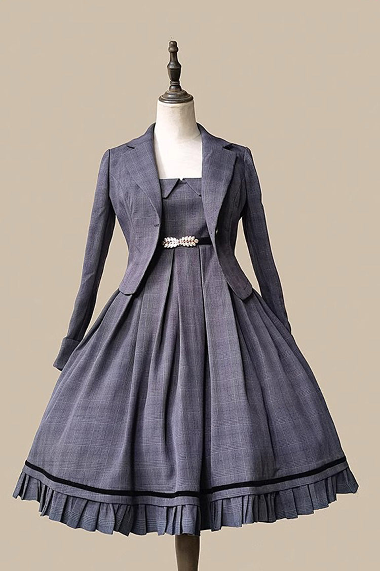 Princess Lost In The Fog Ruffle College Style Elegant Classic Lolita JSK Dress 2 Colors