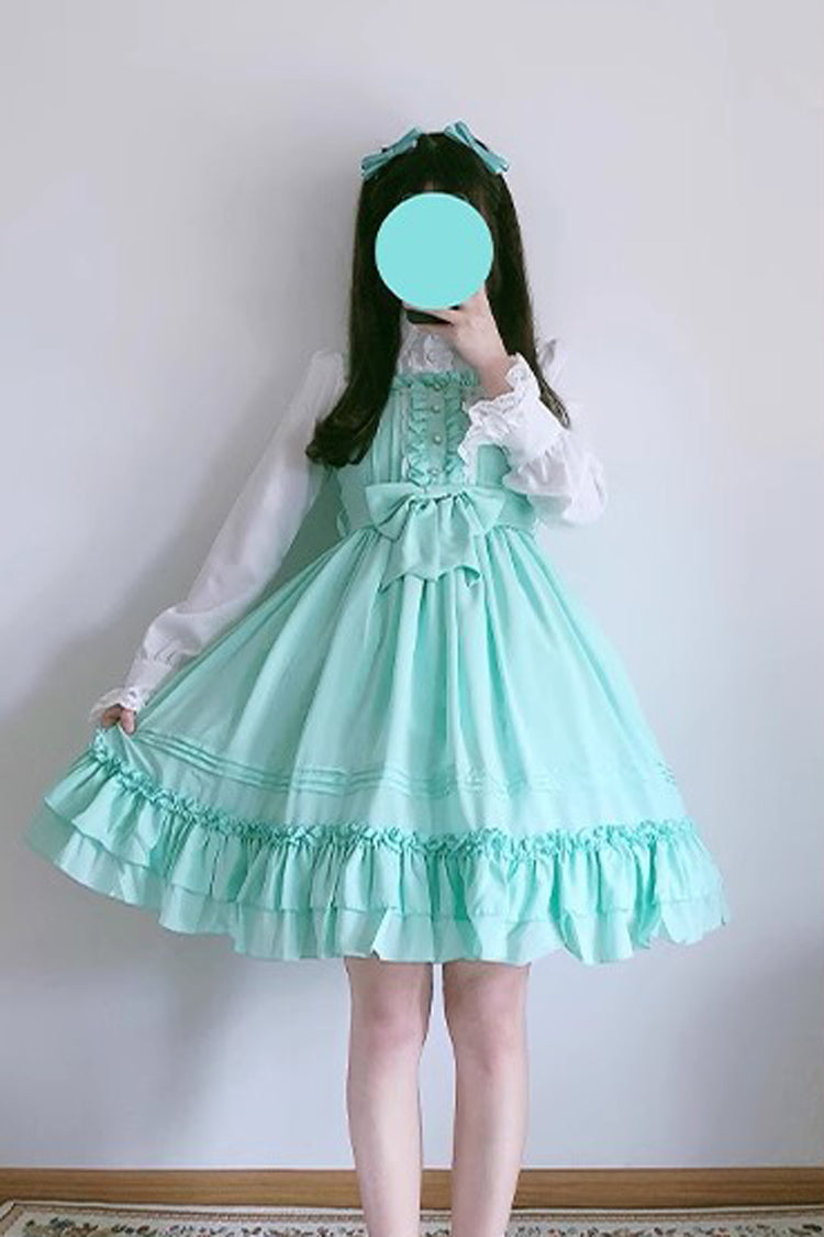 Ice Cream Bowknot Ruffle Chiffon Sweet Lolita Jsk Dress 7 Colors