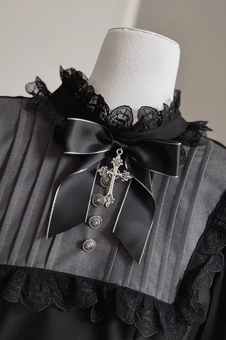 Black Rules of the Otherworld Long Sleeves Gothic Ouji Lolita Shorts Coat Set
