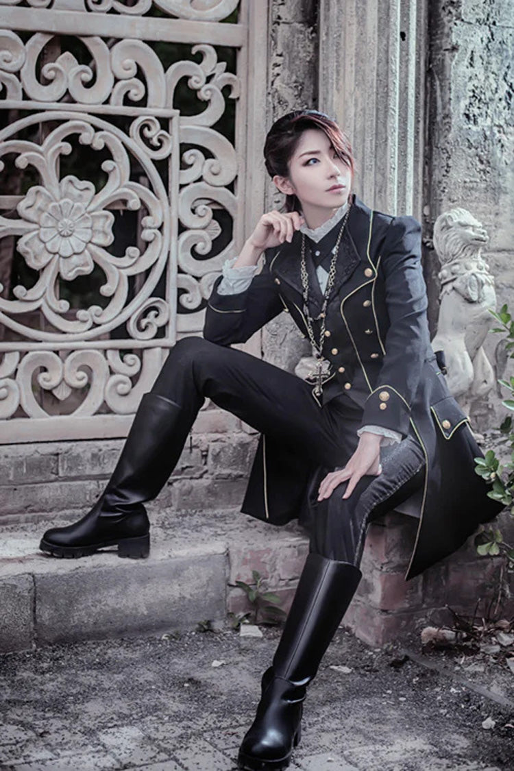 Prince Style Retro Immortal Rose Ouji Lolita Trousers