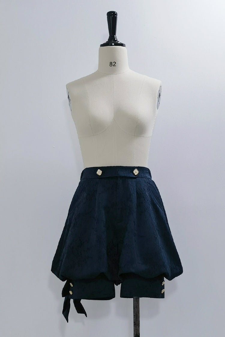 Blue Rabbit Hunt Bowknot Vintage Prince Ouji Lolita Shorts