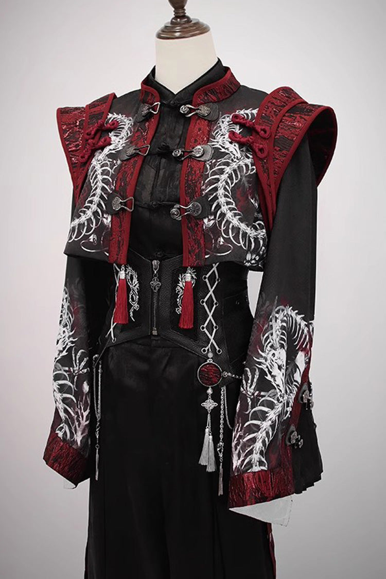 Bone Dragon Long Sleeves Print Ouji Fashion Classic Lolita Coat 2 Colors