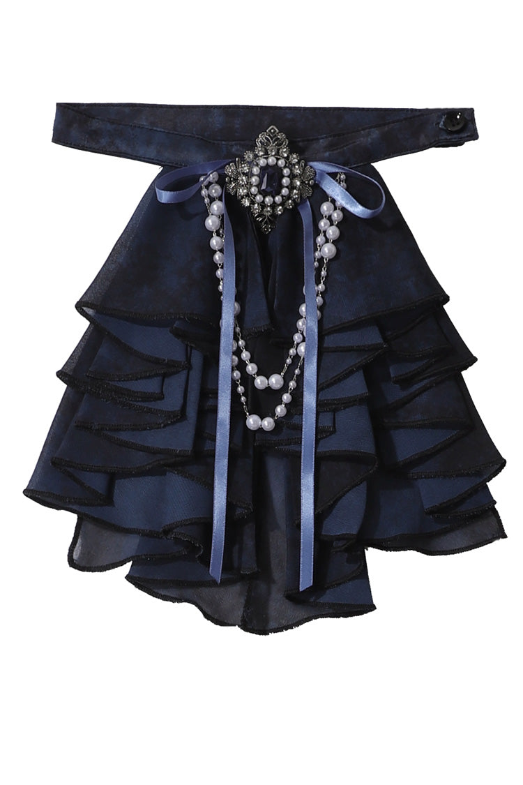 Black Deep Music Short Sleeves Gothic Elegant Ouji Lolita Four-piece Set