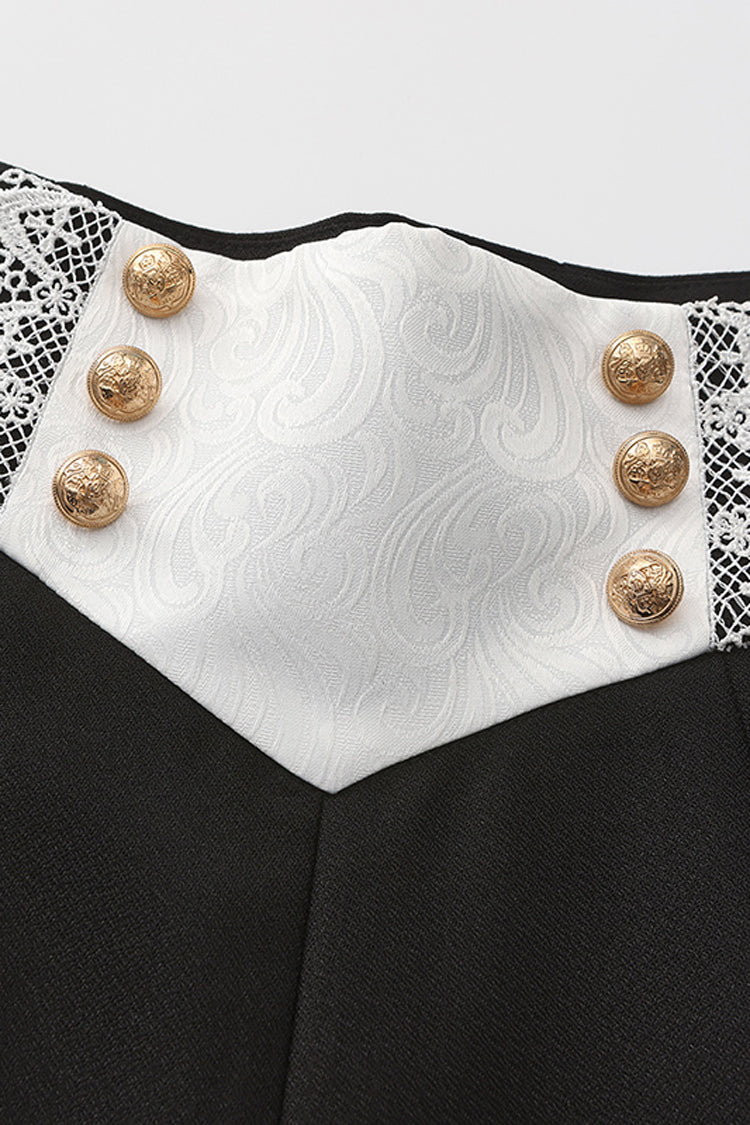 Black The Secret of Fatima Lace Ouji Vintage Prince Lolita Shorts