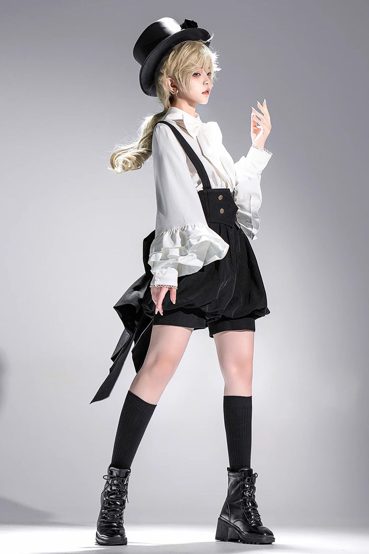 White Long Sleeves Vintage Elegant Prince Ouji Fashion Lolita Blouse