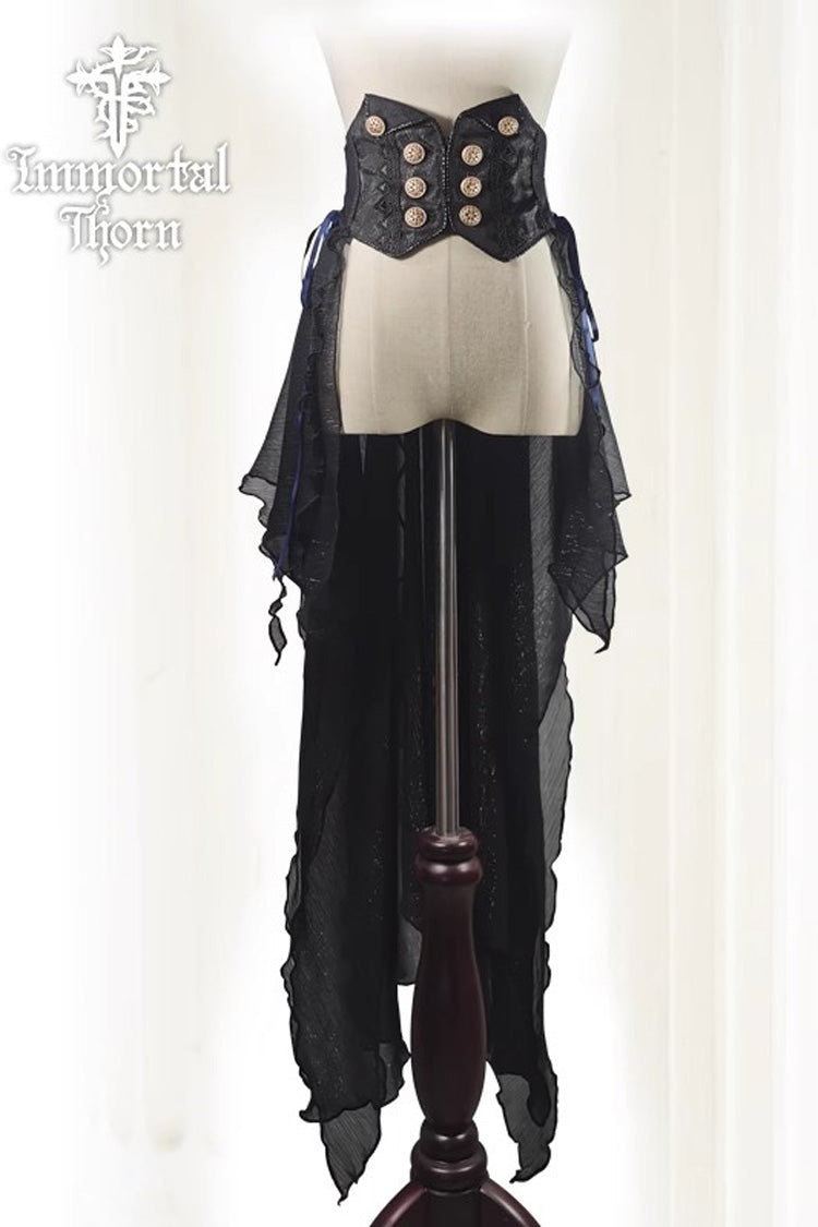 Black The Eternal Dark Night Ouji Fashion Elegant Prince Lolita Waistband