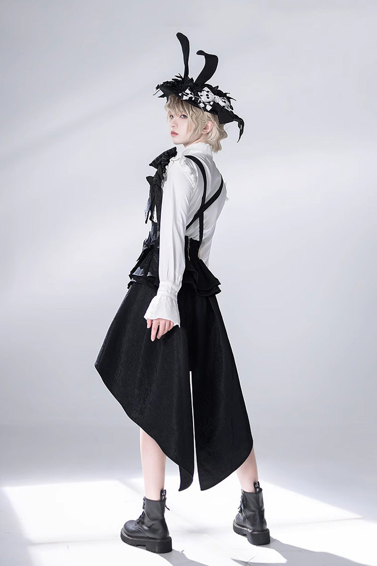 Black Rabbit Theater Jacquard Version Ouji Lolita Rabbit Ear Hat