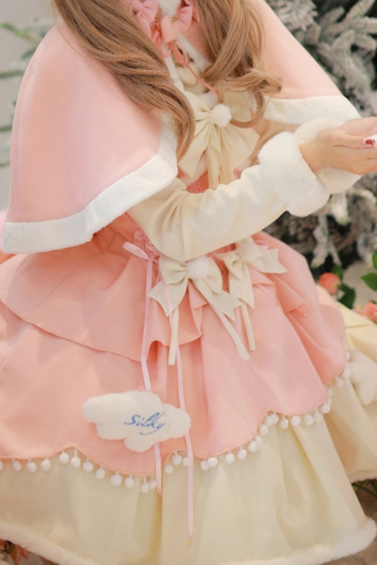 Lovely Multi-layer Bowknot Autumn and Winter Sweet Princess Lolita Jsk Dress 3 Colors