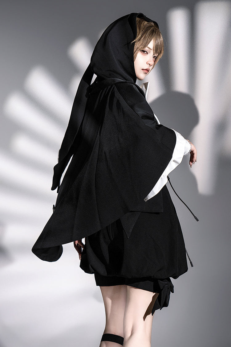 Black Rabbit Feather Phantom Gothic Prince Handsome Ouji Lolita Vest